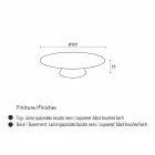 Contemporary lounge coffee table in black lacquered larch wood Lily Viadurini