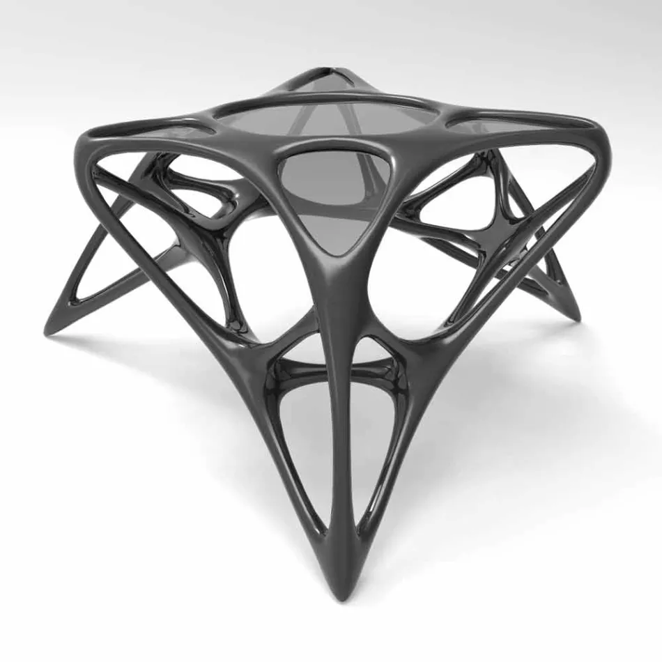 Modern coffee glass lounge and Adamantx® Lunar Table # 2 Viadurini