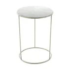Modern Round Coffee Table in High Quality Metal and Marble - Raphael Viadurini