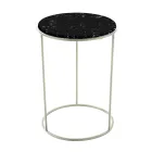Modern Round Coffee Table in High Quality Metal and Marble - Raphael Viadurini