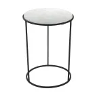 Modern Round Coffee Table in High Quality Metal and Marble - Raphael Viadurini
