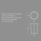 Modern Round Coffee Table in High Quality Metal and Marble - Raphael Viadurini