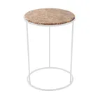 Modern Round Coffee Table in High Quality Metal and Marble - Raphael Viadurini