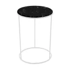 Modern Round Coffee Table in High Quality Metal and Marble - Raphael Viadurini
