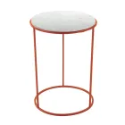 Modern Round Coffee Table in High Quality Metal and Marble - Raphael Viadurini