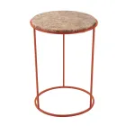 Modern Round Coffee Table in High Quality Metal and Marble - Raphael Viadurini