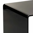 Contemporary black coffee table 40x40cm Terry Small, made in Italy Viadurini