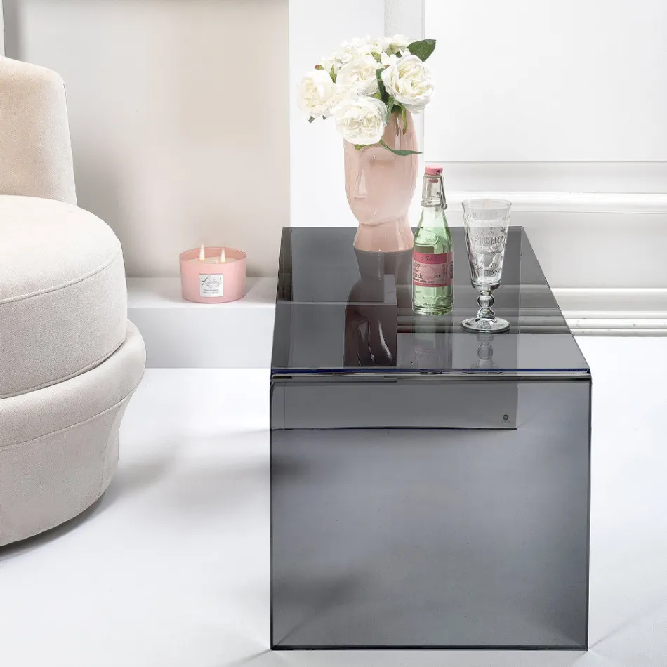 Coffee Table Made of Plexiglass Made in Italy - Jasmine Viadurini