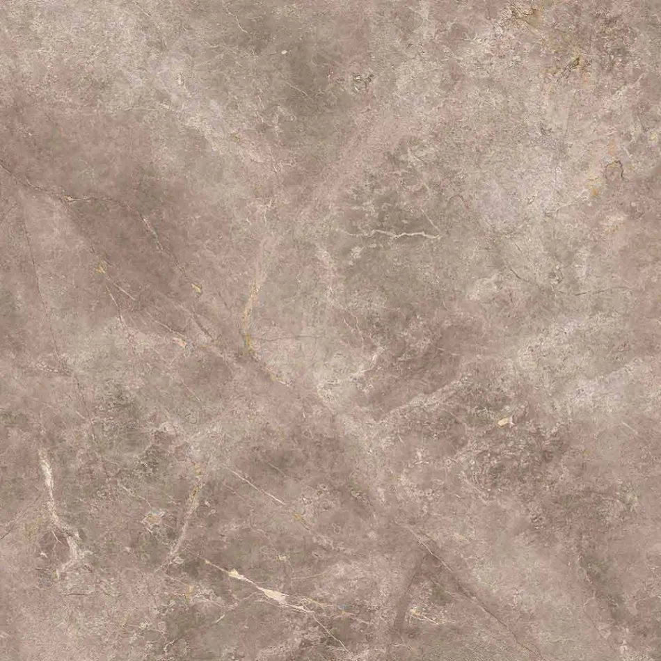 Round Coffee Table in Gres and Modern Metal Made in Italy - Albert Viadurini