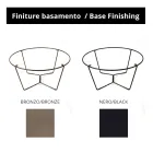 Round Coffee Table Made in Glass and Steel Made in Italy - Paini Viadurini