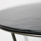 Round Coffee Table Made in Glass and Steel Made in Italy - Paini Viadurini