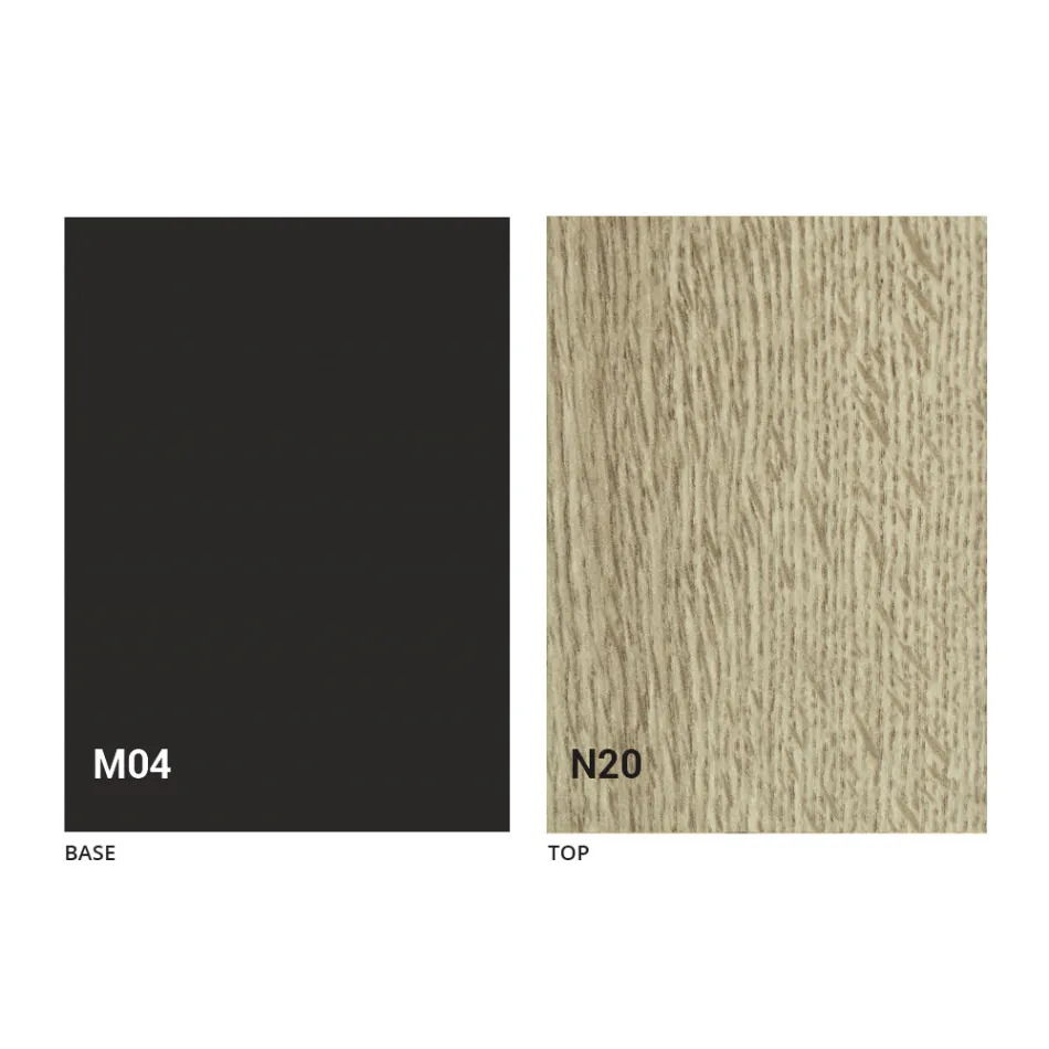 Transformer Table in Wood and Steel Made in Italy - Demetro Viadurini