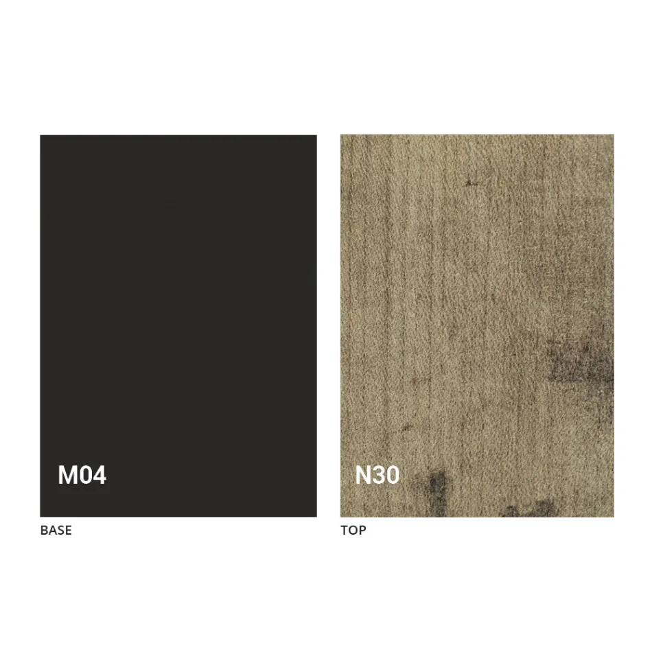 Transformer Table in Wood and Steel Made in Italy - Demetro Viadurini