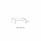 Extra-clear glass coffee table with bevel Made in Italy - Imperative Viadurini