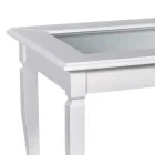 Lounge coffee table with glass noticeboard Made in Italy - Demetra Viadurini