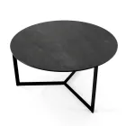 Coffee Table in Steel and Porcelain Stoneware Made in Italy - Aspira Viadurini
