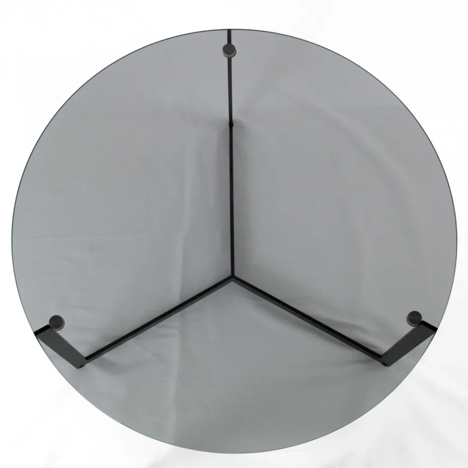 Coffee Table in Steel and Glass Made in Italy - Aspira Viadurini