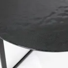 Coffee Table in Steel and Glass Made in Italy - Aspira Viadurini