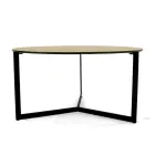 Coffee Table in Steel and Glass Made in Italy - Aspira Viadurini