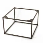 Stoneware and Steel Coffee Table Made in Italy - Birba Viadurini