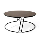 Coffee Table Round Top and Base Made in Italy - Tullia Viadurini