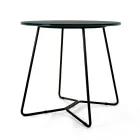 Round Coffee Table with Porcelain Stoneware Top Made in Italy - Paini Viadurini