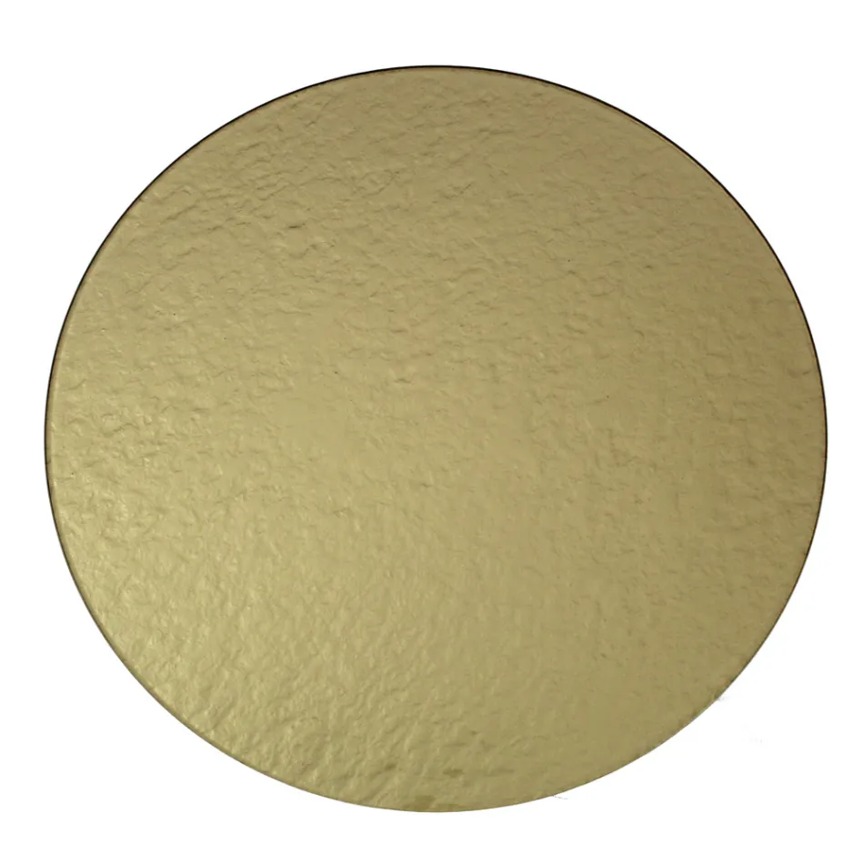 Round Coffee Table in Steel and Glass Made in Italy - Alisea Viadurini