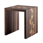 Grilli Zarafa design coffee table in ebony wood made in Italy Viadurini