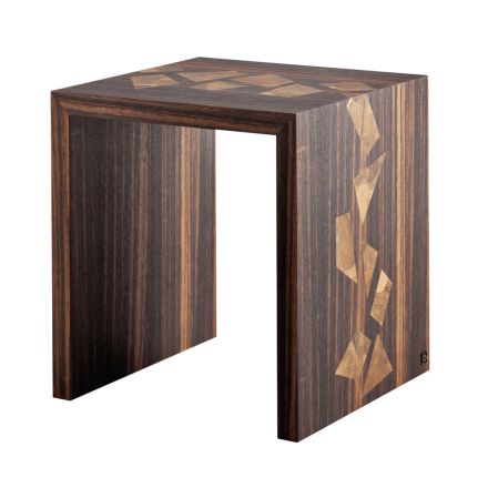 Grilli Zarafa design coffee table in ebony wood made in Italy Viadurini