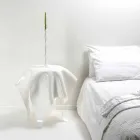 Contemporary white plexiglass design table Otto, made in Italy Viadurini