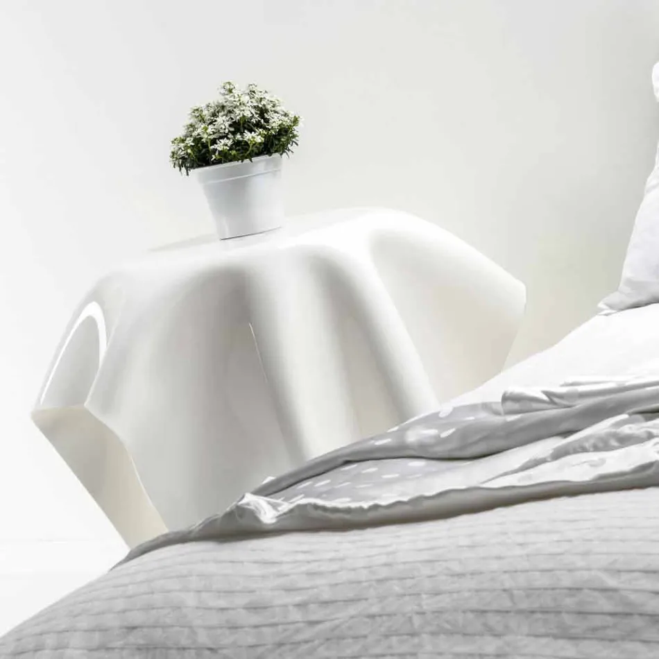 Contemporary white plexiglass design table Otto, made in Italy Viadurini