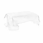 Contemporary transparent design plexiglass coffee table draped in Asia Viadurini