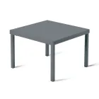 Stackable Garden Coffee Table in Galvanized Steel Made in Italy - Aberdeen Viadurini