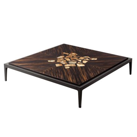 Grilli Zarafa modern design solid wood coffee table made in Italy Viadurini