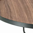Coffee table in Canaletto walnut of different sizes Made in Italy - Gubbio Viadurini