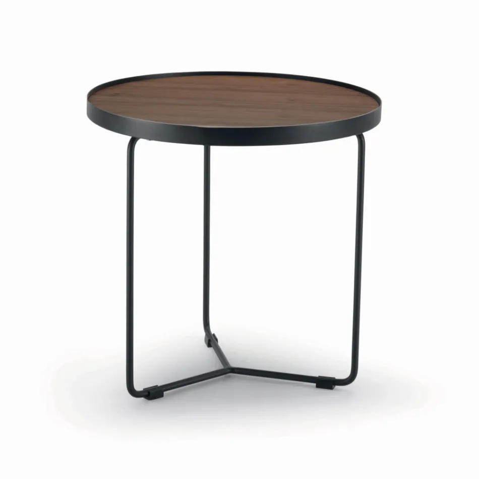 Coffee table in Canaletto walnut of different sizes Made in Italy - Gubbio Viadurini