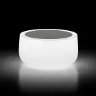 Outdoor Luminous Coffee Table with LED Light and Hpl Top Made in Italy - Belida Viadurini