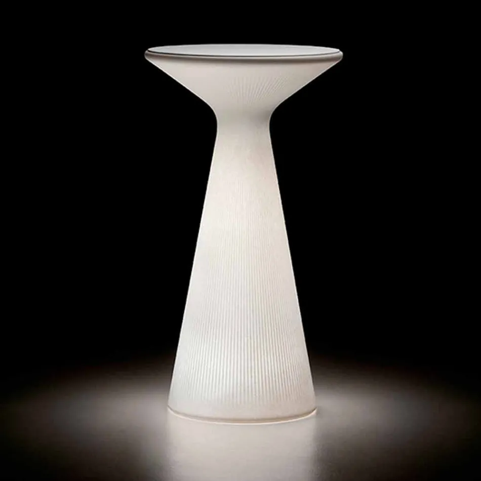 Bright Outdoor Coffee Table with Round Top in HPL Made in Italy - Desmond Viadurini