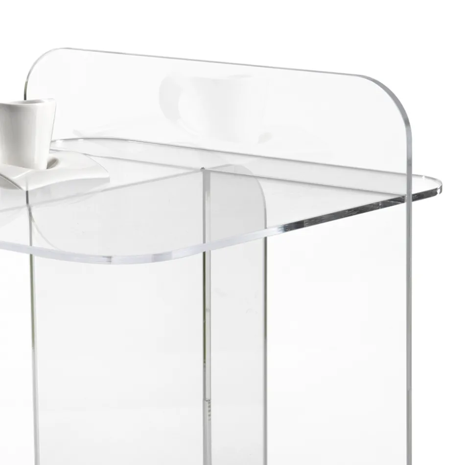 Modern Plexiglass Lounge Coffee Table Made in Italy - Ariel Viadurini