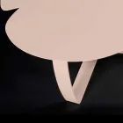 contemporary metal coffee table laser cut flower shape Andy Viadurini