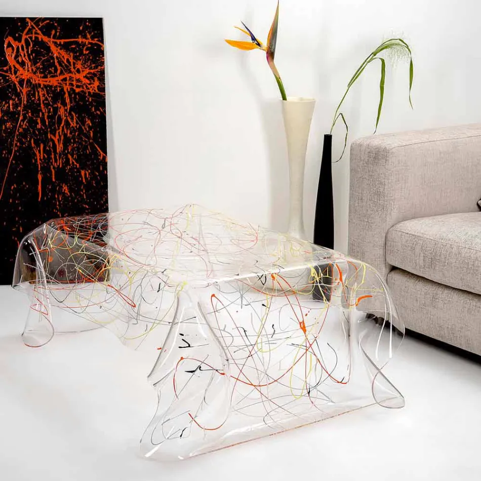Modern plexiglass coffee table made in Italy, Asia Viadurini