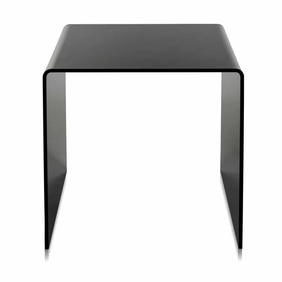 Contemporary black coffee table 50x50cm Terry Big, made in Italy Viadurini