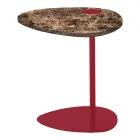 Coffee Table for Lounge in Metal and Marquinia Marble, Luxury Design - Yassine Viadurini