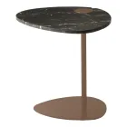 Coffee Table for Lounge in Metal and Marquinia Marble, Luxury Design - Yassine Viadurini