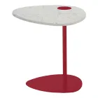 Coffee Table for Lounge in Metal and Marquinia Marble, Luxury Design - Yassine Viadurini