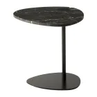 Coffee Table for Lounge in Metal and Marquinia Marble, Luxury Design - Yassine Viadurini