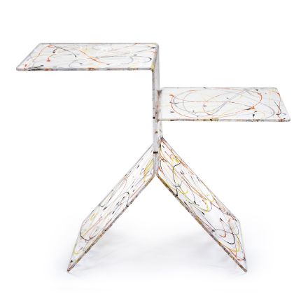 Transparent Colored Plexiglass Coffee Table for Lounge Made in Italy - Kamon Viadurini
