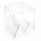 Modern design coffee table / magazine rack, in Cavour plexiglass Viadurini