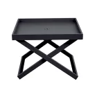 Square Aluminium Outdoor Coffee Table with Removable Tray - Vander Viadurini
