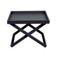 Square Aluminium Outdoor Coffee Table with Removable Tray - Vander